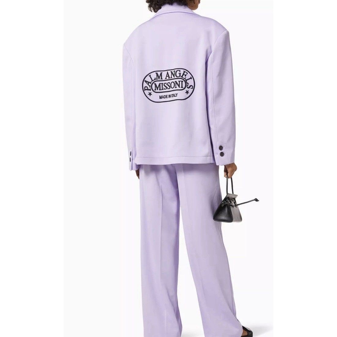 Palm Angels X Missoni Women’s Blazer Purple Lilac Large 42 $2670 Nwt
